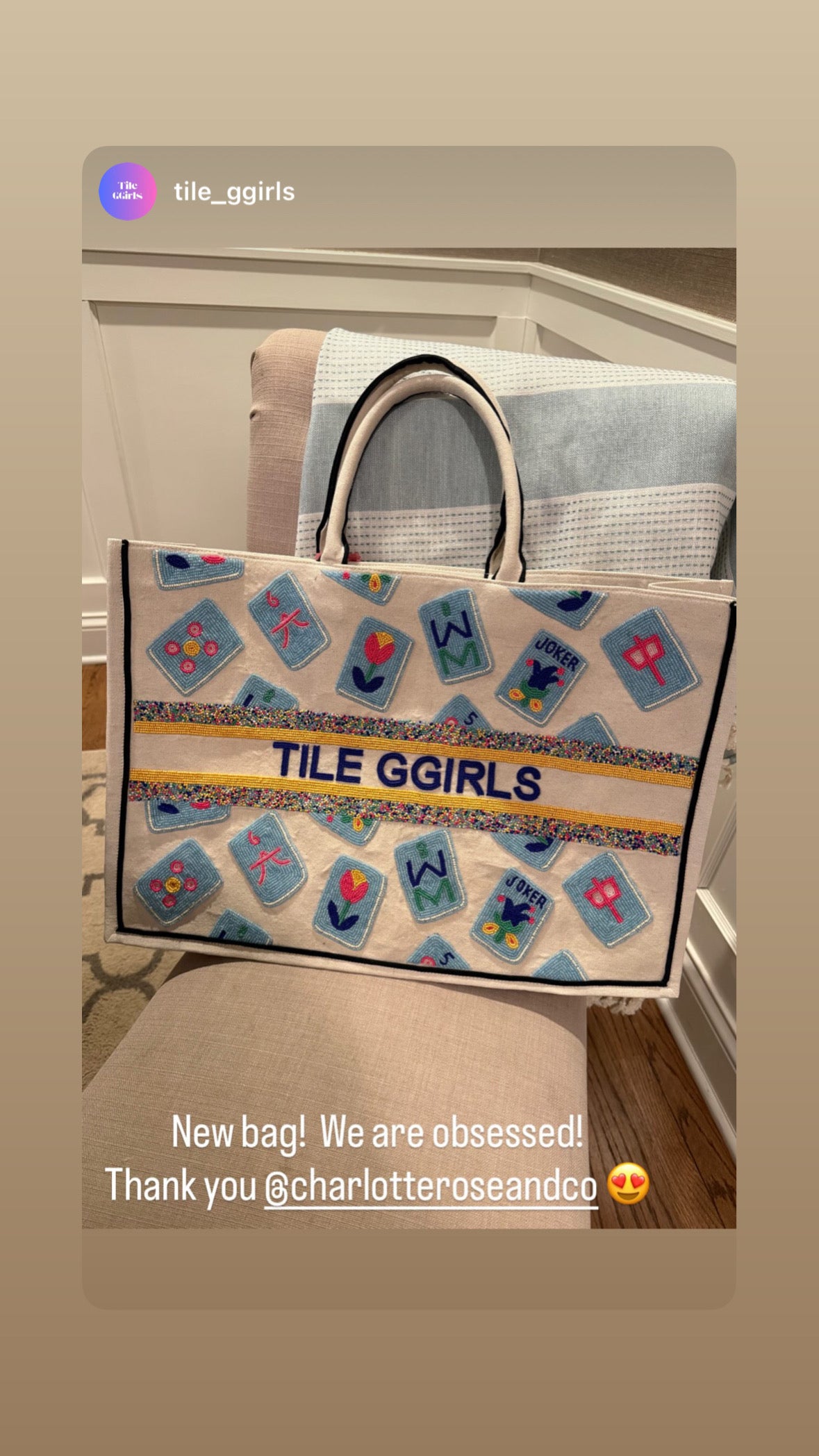 Mahjong Carryall Bag • Customizable