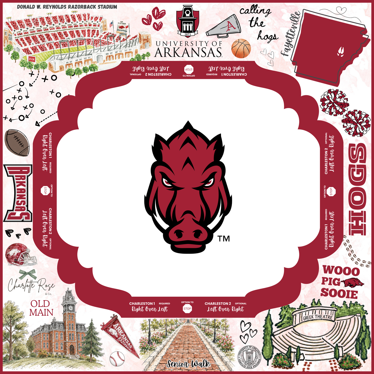 University of Arkansas Mahjong Mat • Preorder