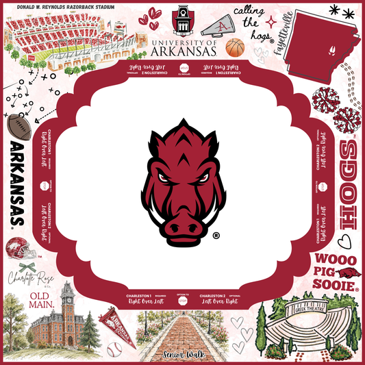 University of Arkansas® Mahjong Mat • Preorder