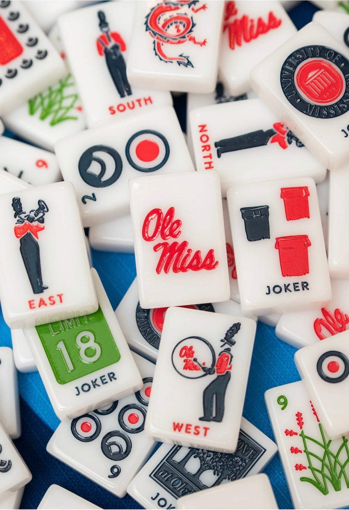 OLE MISS® - UNIVERSITY OF MISSISSIPPI® MAHJONG TILES - PRE ORDER