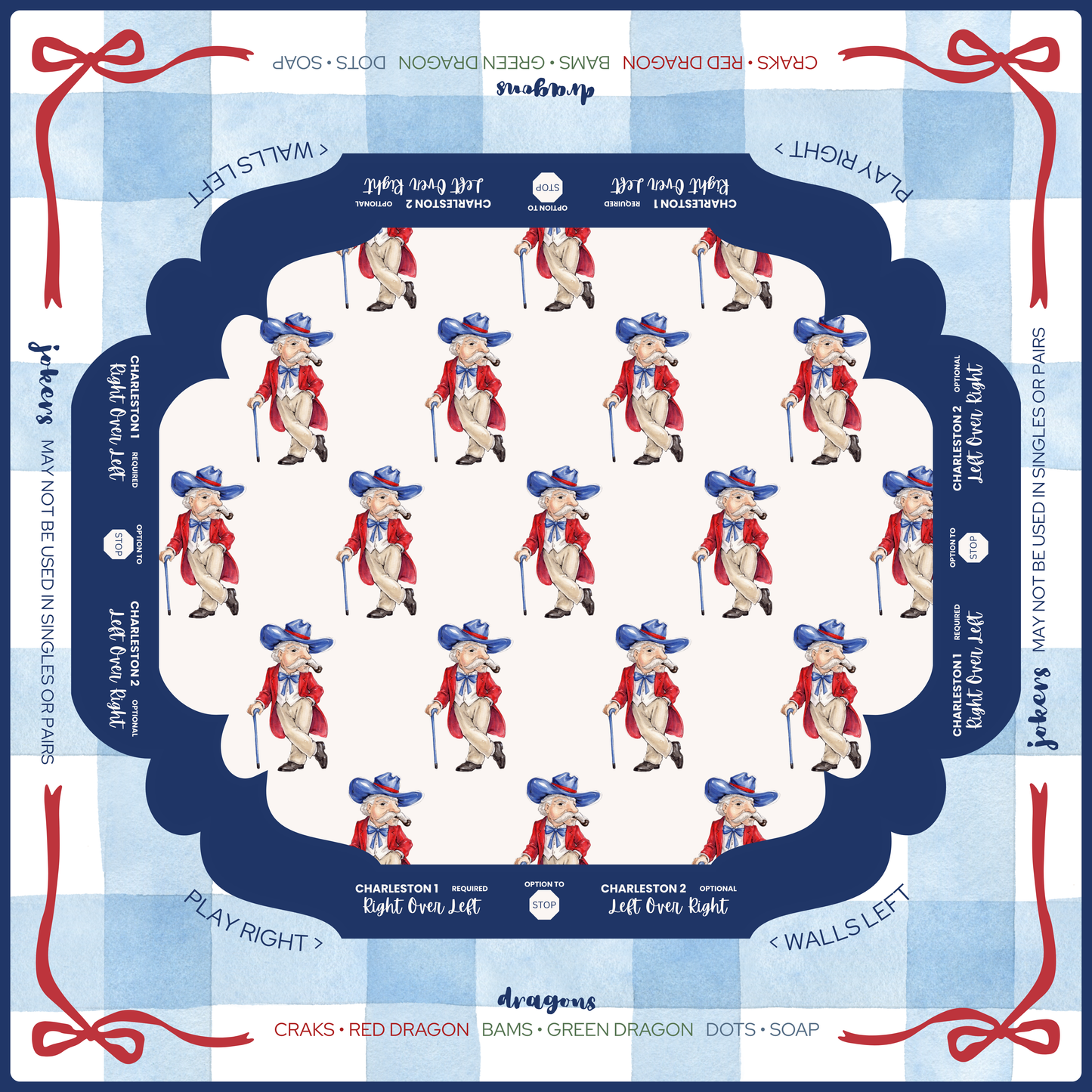 Colonel Reb Mahjong Mat • Preorder