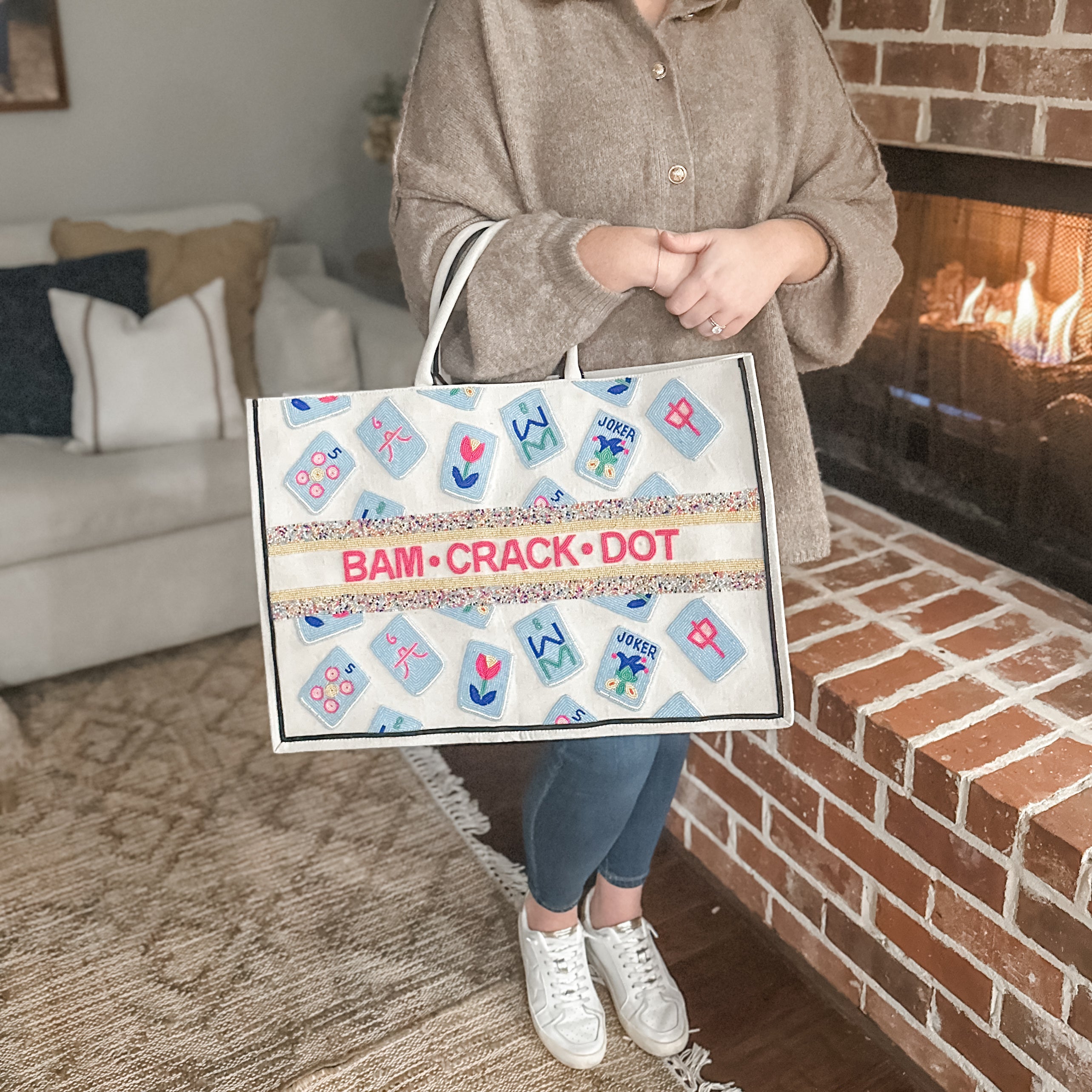 Mahjong Carryall Bag • Customizable – Charlotte Rose & Co.
