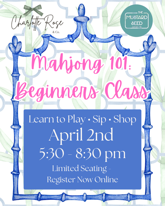 Mahjong 101: Beginners Class – The Mustard Seed in Oxford