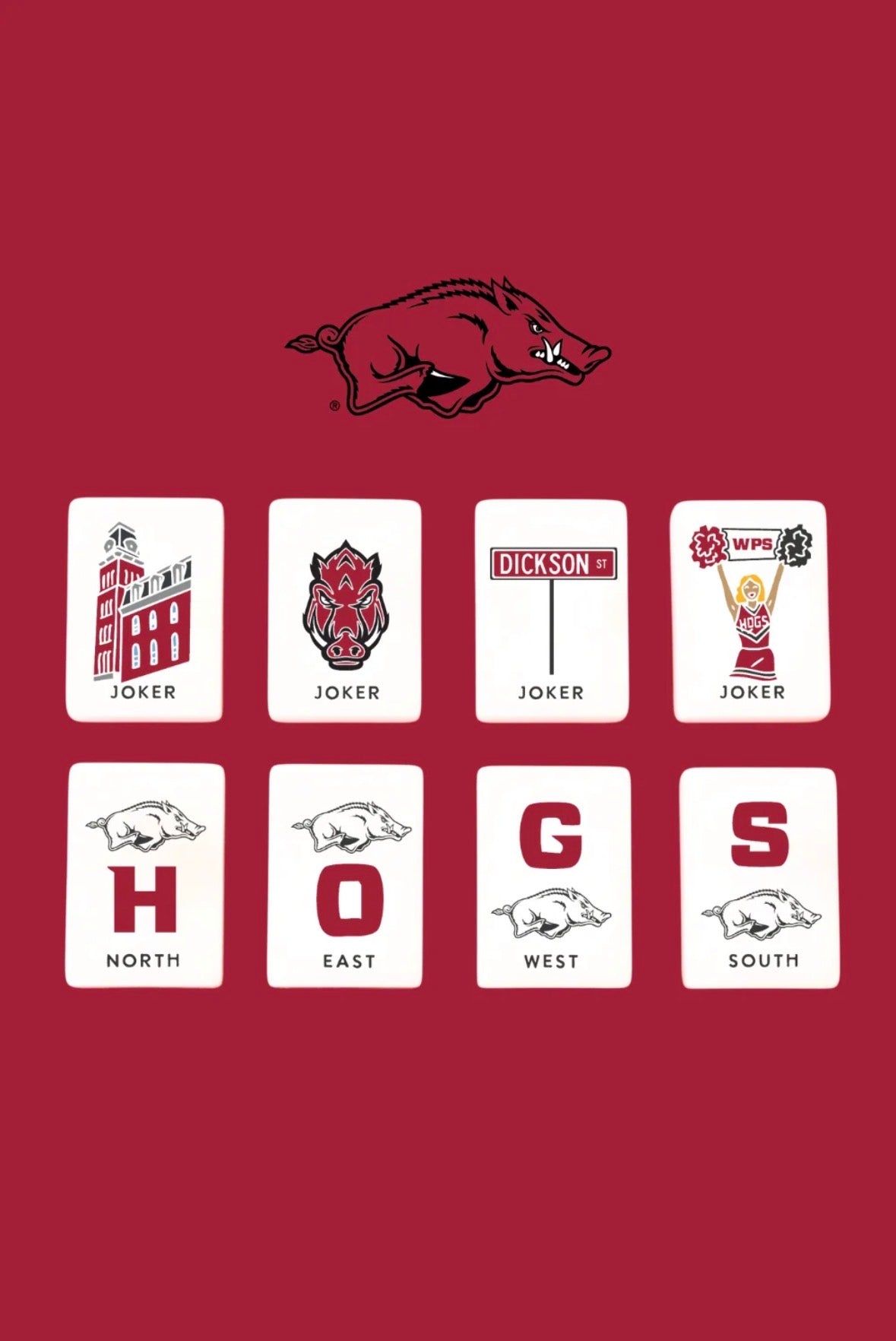 UNIVERSITY OF ARKANSAS® MAHJONG TILES