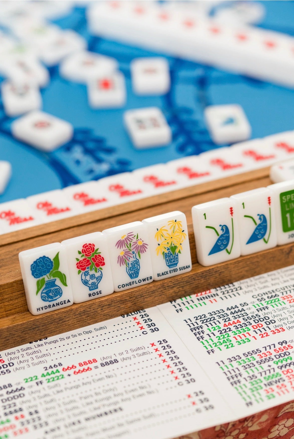OLE MISS® - UNIVERSITY OF MISSISSIPPI® MAHJONG TILES - PRE ORDER