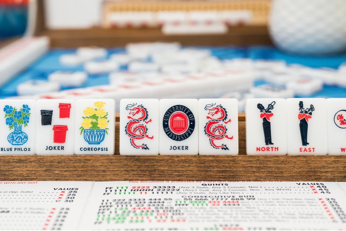 OLE MISS® - UNIVERSITY OF MISSISSIPPI® MAHJONG TILES - PRE ORDER