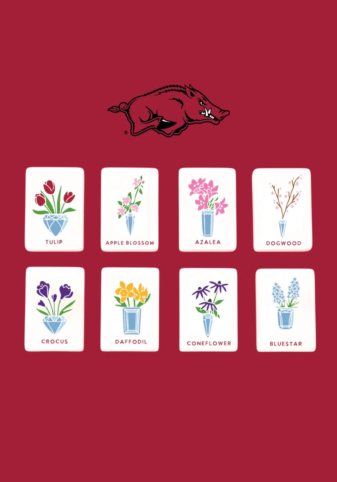UNIVERSITY OF ARKANSAS® MAHJONG TILES