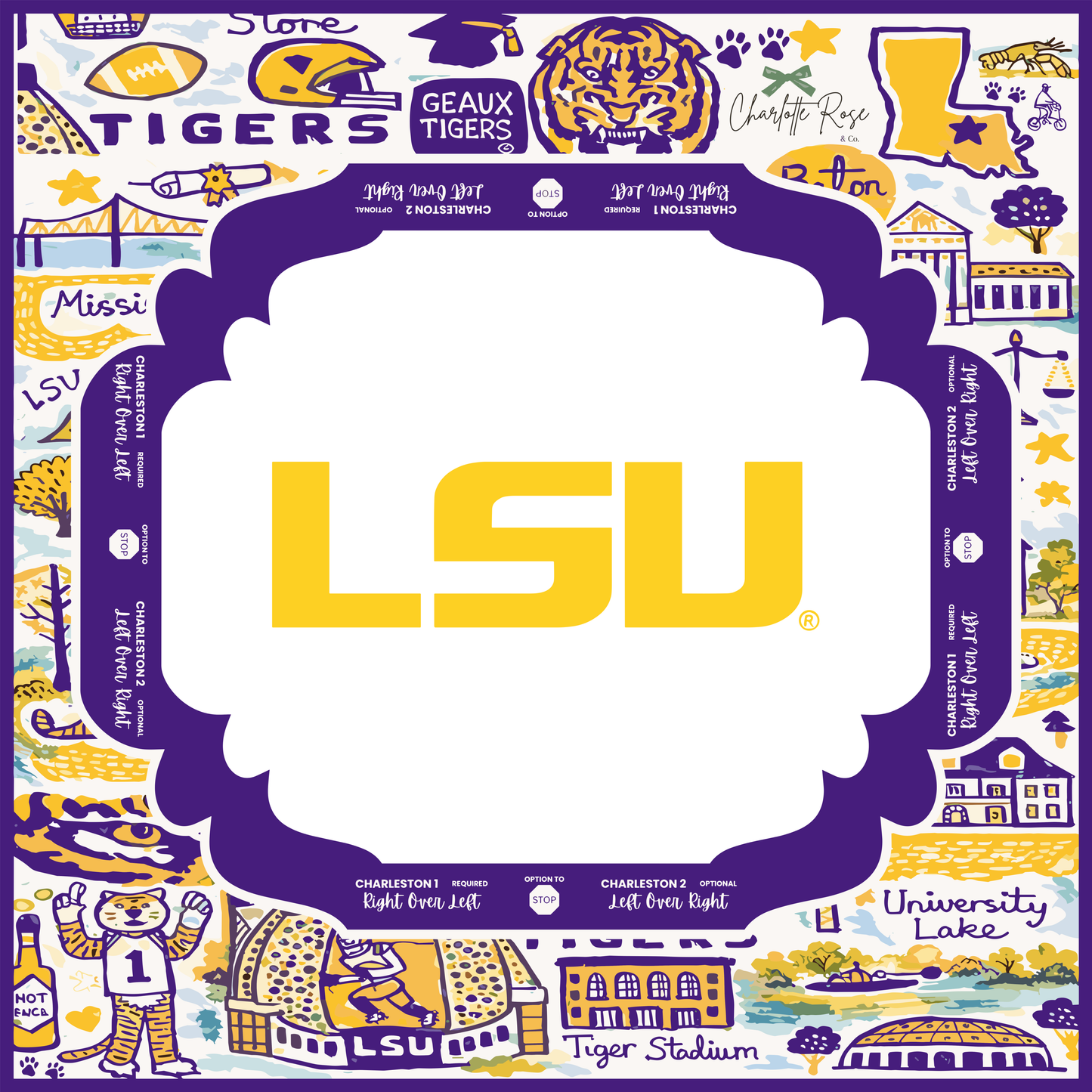 LSU Mahjong Mat • In Stock